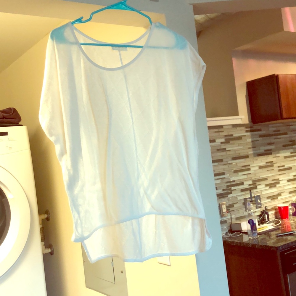 Flowy white top
